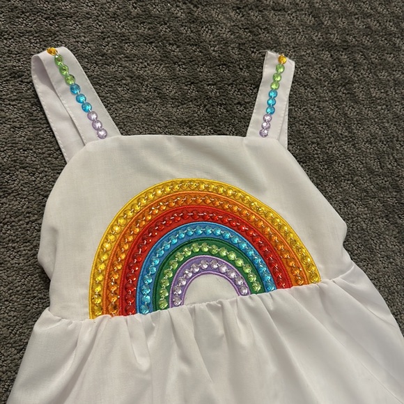 Lola and the Boys Rhinestone Rainbow Dress - Picture 2 of 7